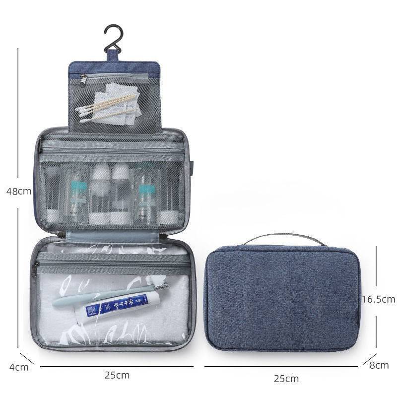 Streamlined travel toiletry bag design