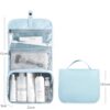 Travel toiletry bag with multiple compartments