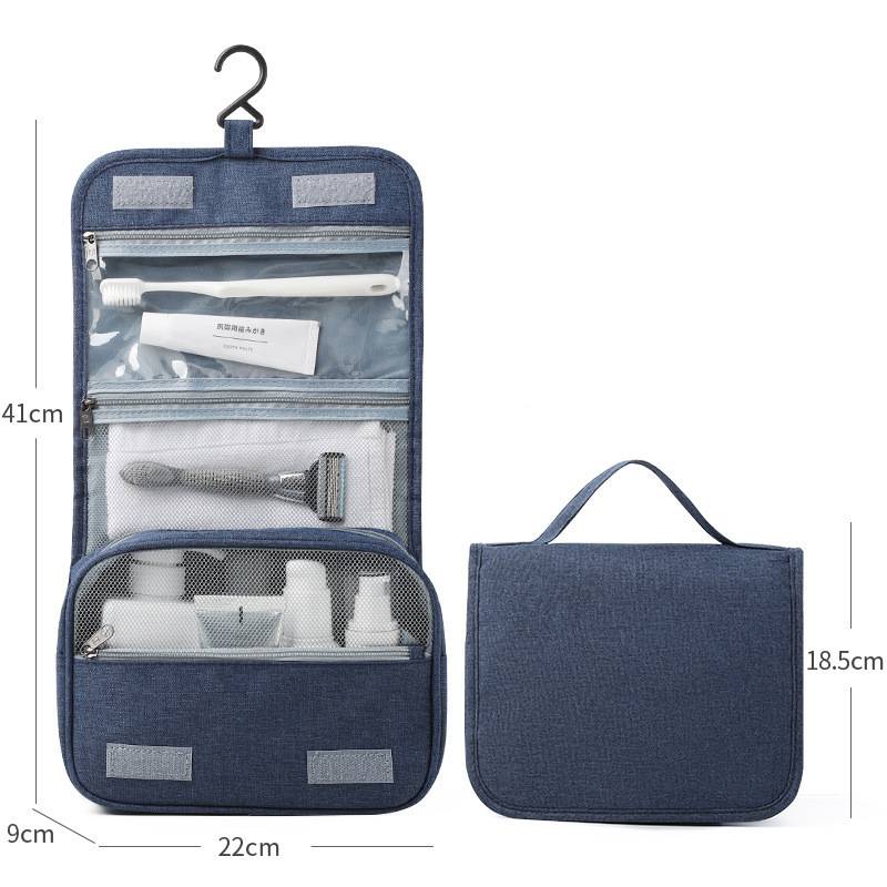 Travel toiletry bag for skincare and cosmetics