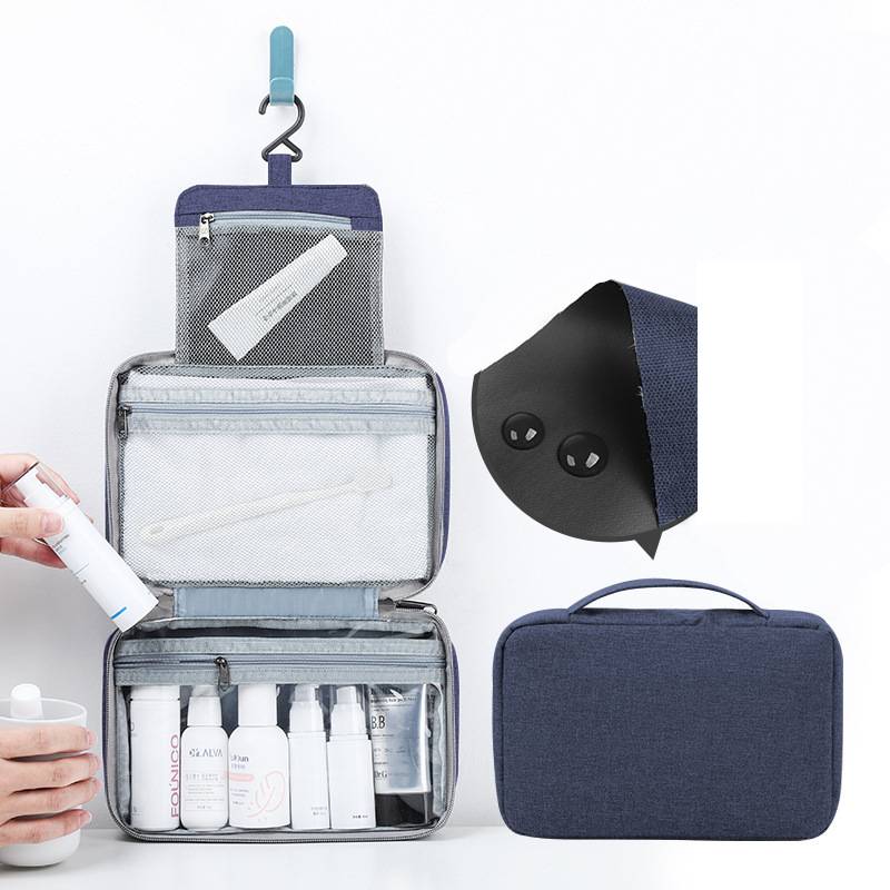 Waterproof travel toiletry bag for organised packing