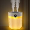 Compact air humidifier for bedroom and office