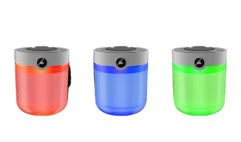 Air humidifier with strong and even mist coverage