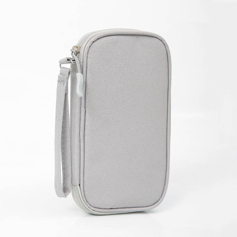 Custom cable bag organizer for corporate travel kits