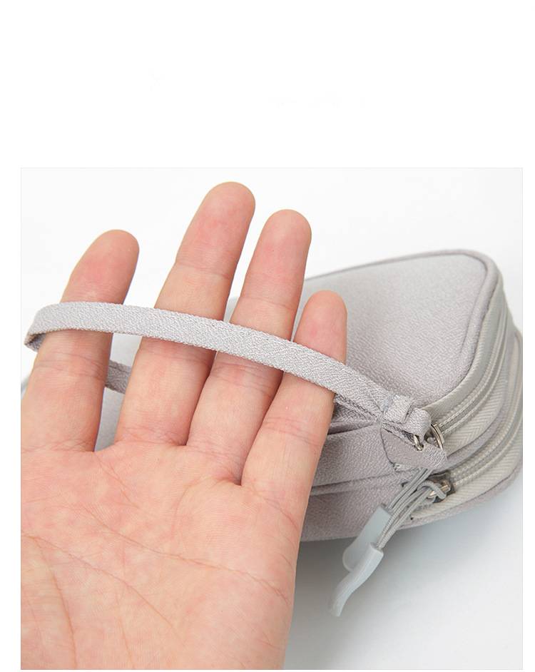 Cable organizer bag with built-in lanyard