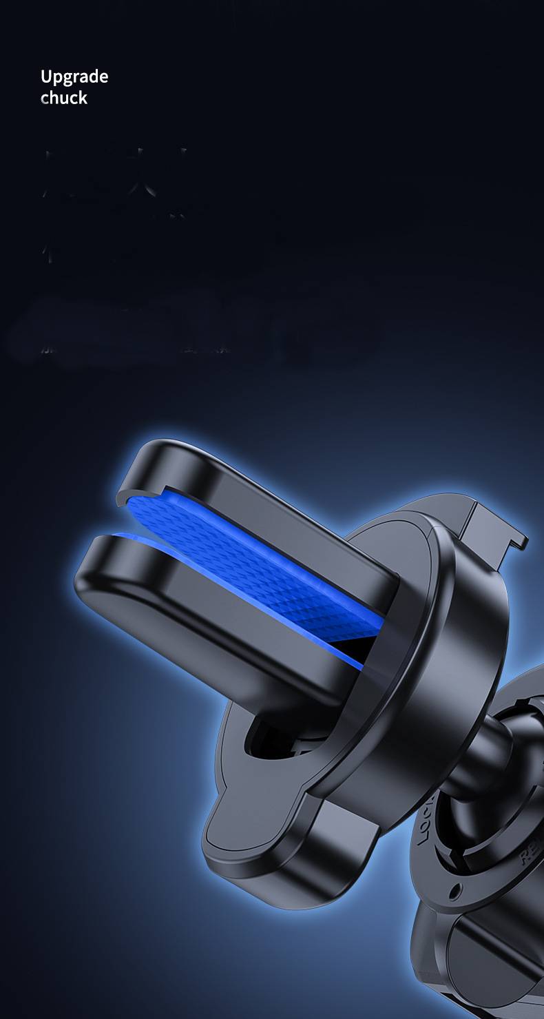 Car phone holder with silicone padding for anti-slip support