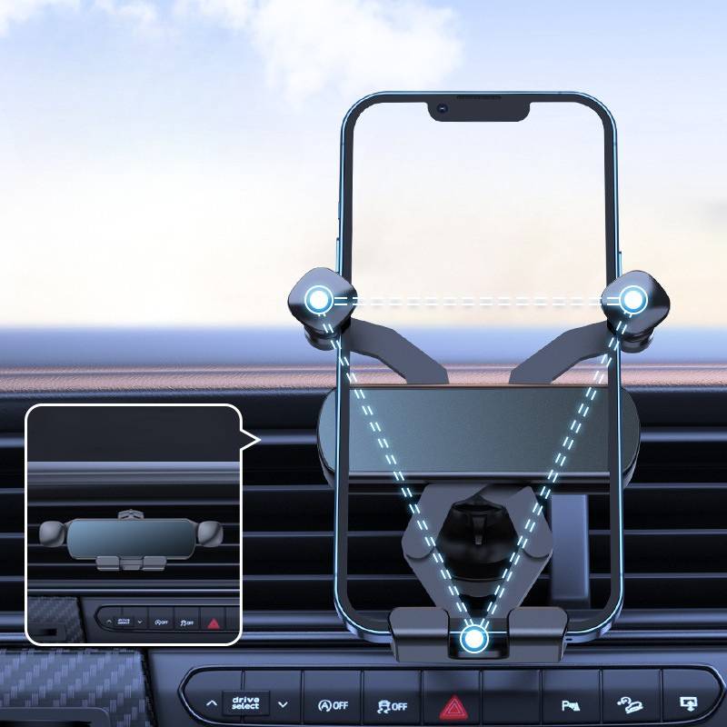 Lightweight aluminum alloy car holder for dashboard use