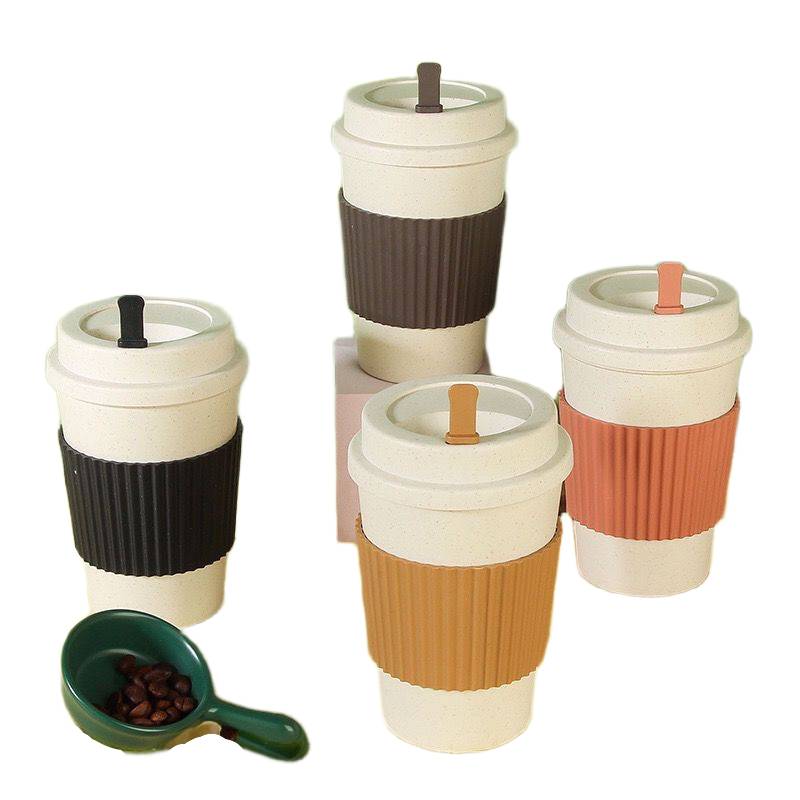 Wheat Straw Coffee Cup 450ml with Logo Printing in Malaysia
