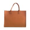Brown felt tote bag for eco-friendly promotions