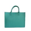 Felt tote bag with logo printed on one side