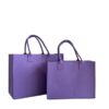 Felt tote bag in purple for corporate branding