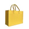 Felt tote bag in yellow for retail and giveaways