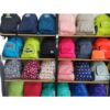 Compact foldable backpack for bulk corporate giveaways
