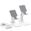 Mobile phone stand with foldable design for space-saving storage