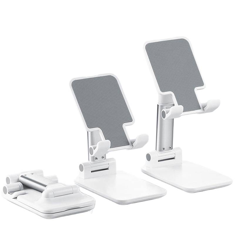 Mobile phone stand with foldable design for space-saving storage
