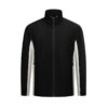 Jacket front view with corporate logo