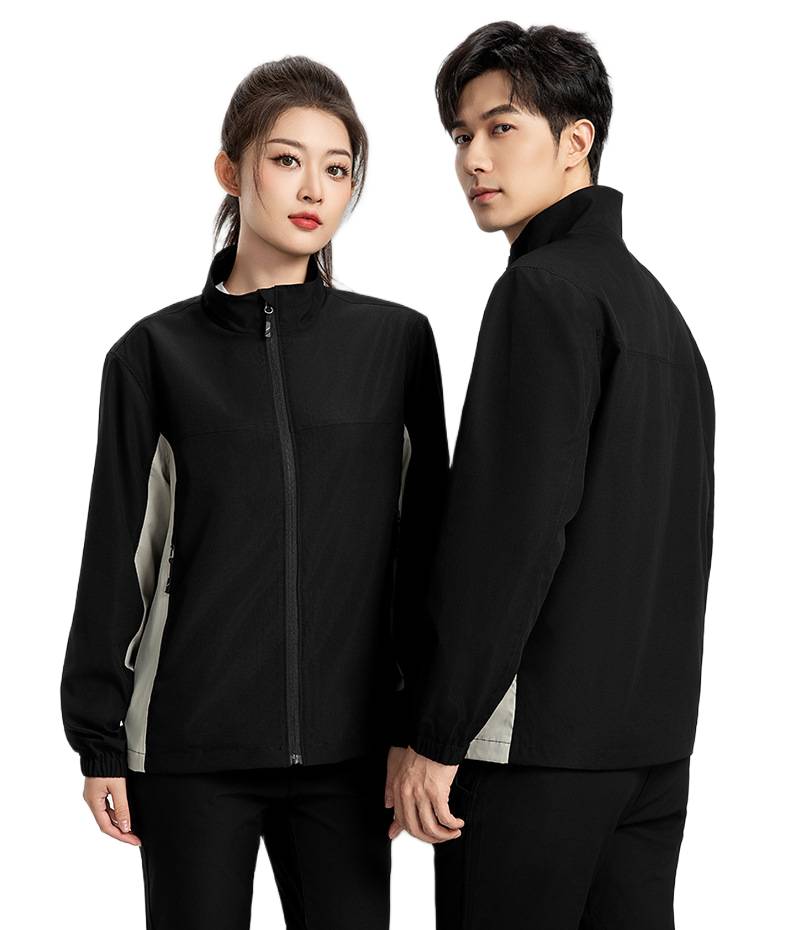Team wearing embroidered jackets