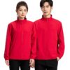 Red embroidered jacket for corporate uniforms