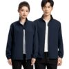 Navy blue embroidered jacket
