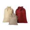Linen drawstring pouch with versatile storage