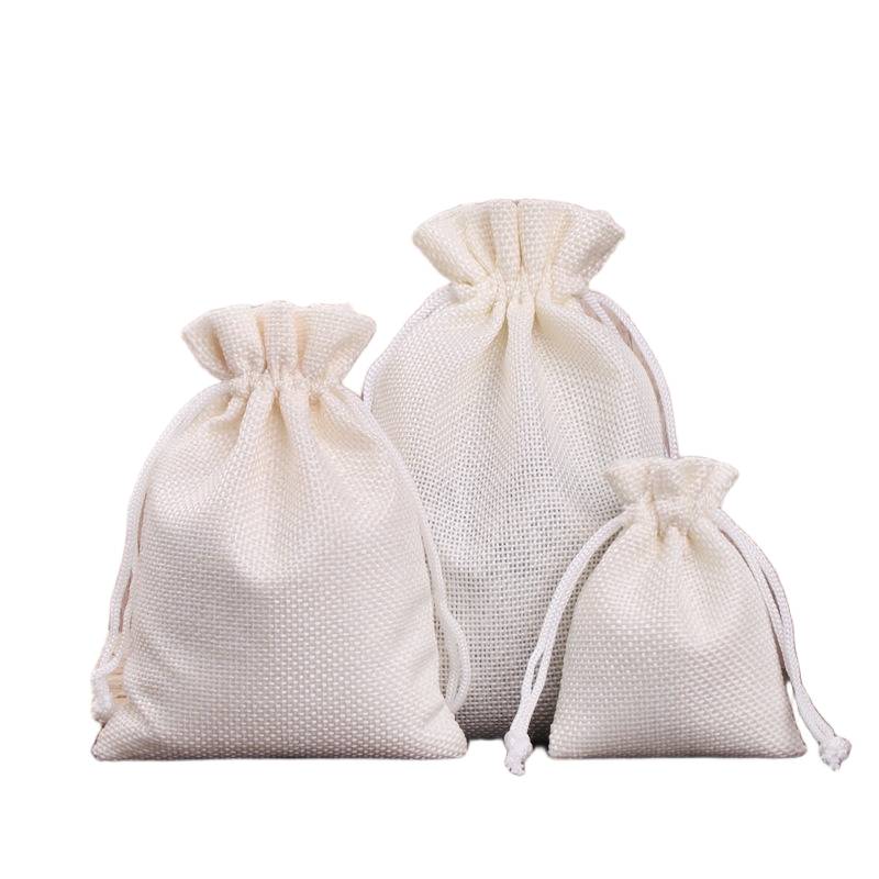 Customisable linen pouch with logo printing