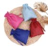 Linen pouch collection with drawstring closure