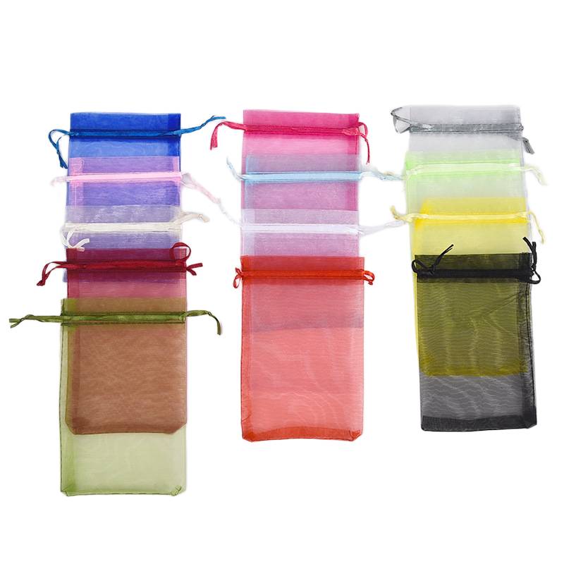 Versatile drawstring mesh pouch for packaging