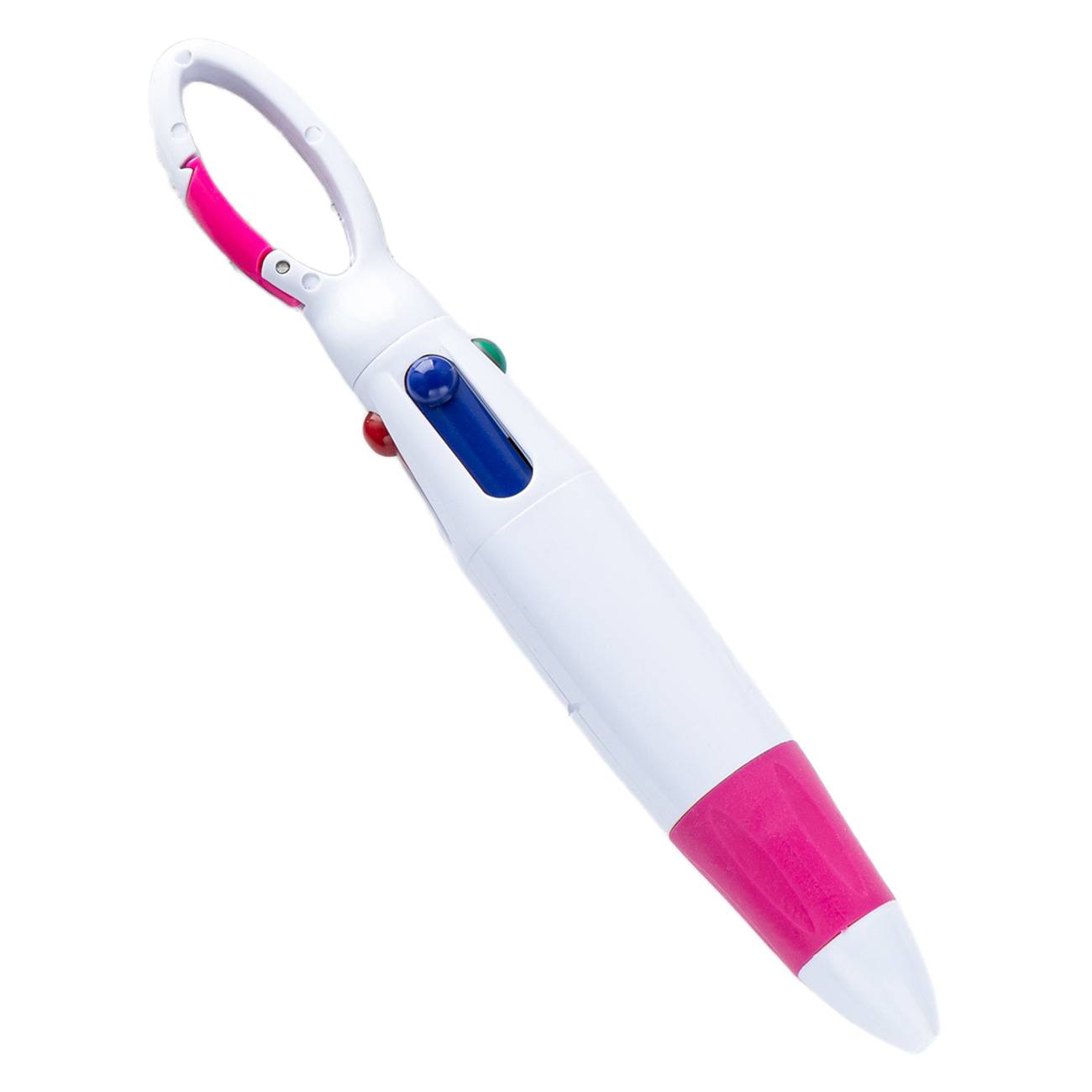 Plastic ballpoint pen with multi-ink function for office use