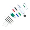 Carabiner four-colour plastic ballpoint pen with logo printing
