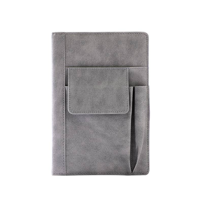A5 PU notebook with storage pockets