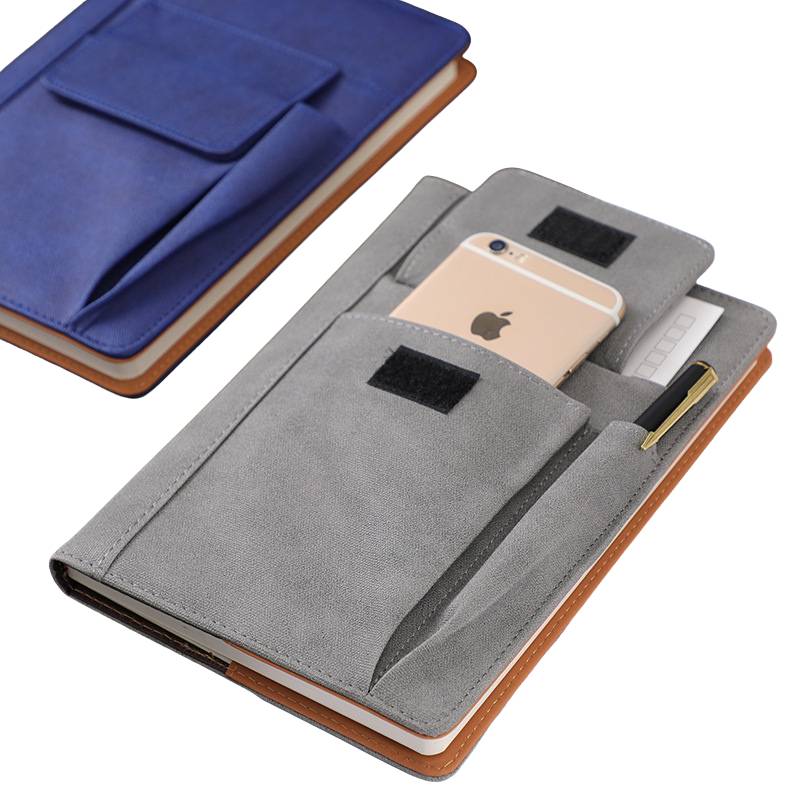 Notebook in a bag showing portability and compact size