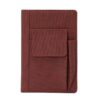 Notebook reddish brown cover with PU finish