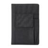 A5 PU notebook with black cover and front pocket