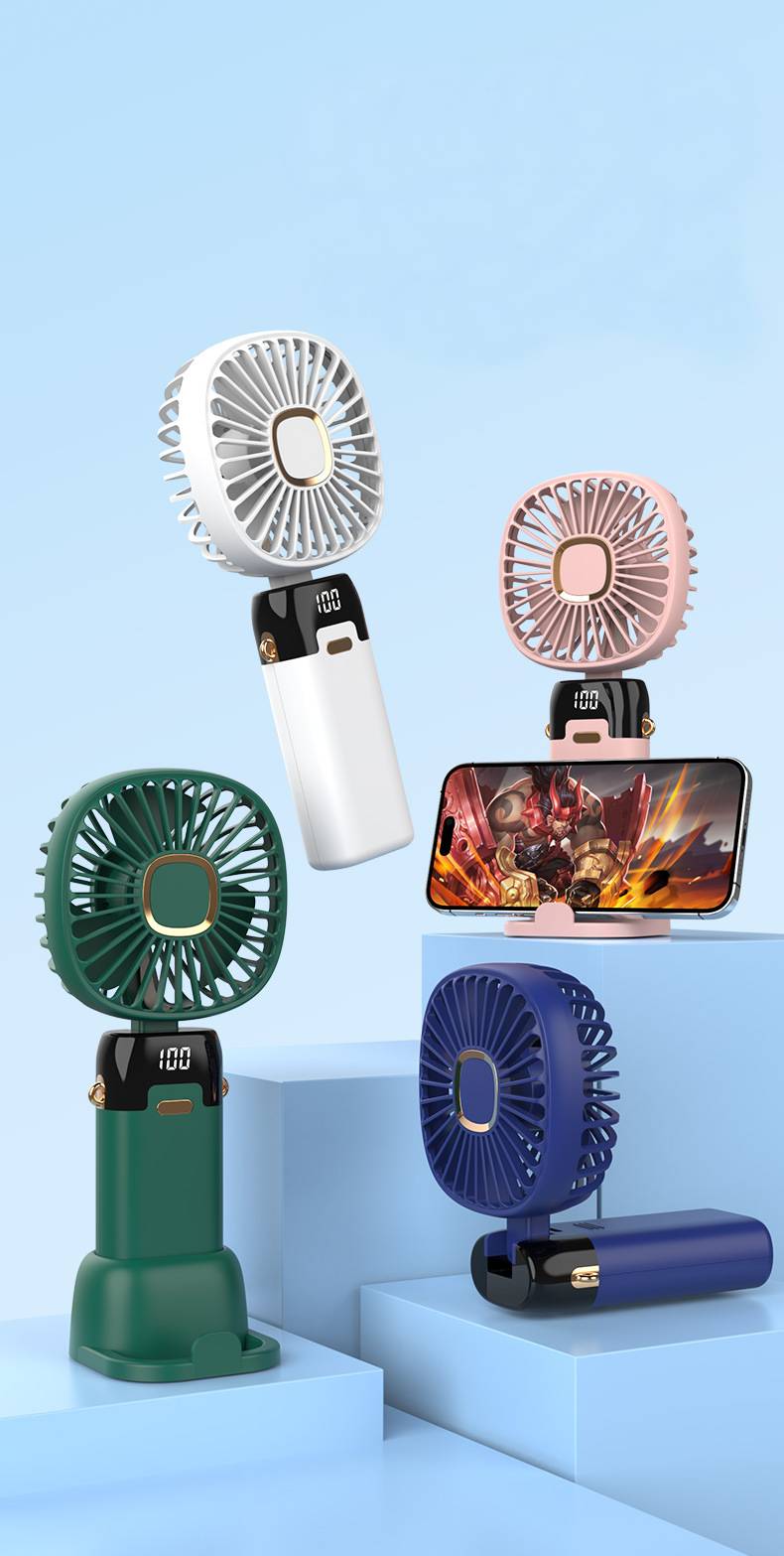 Custom logo printed handheld USB fan