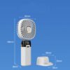 Handheld USB fan measurement 19 x 8.6 x 6.8cm