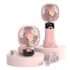Compact USB fan with digital battery indicator