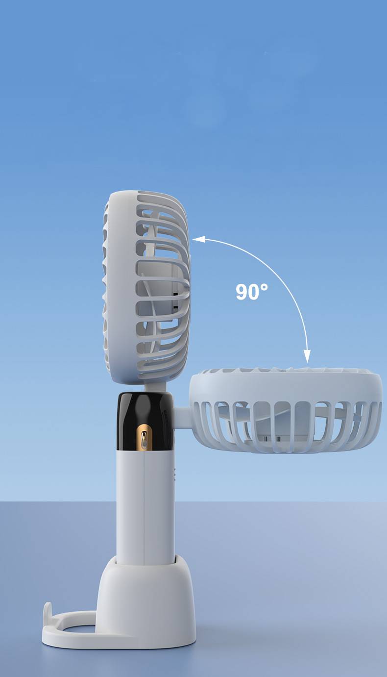 Handheld USB fan with flip function design