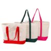 custom logo canvas bag with pocket