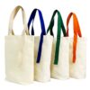 canvas dual colour bag for shopping