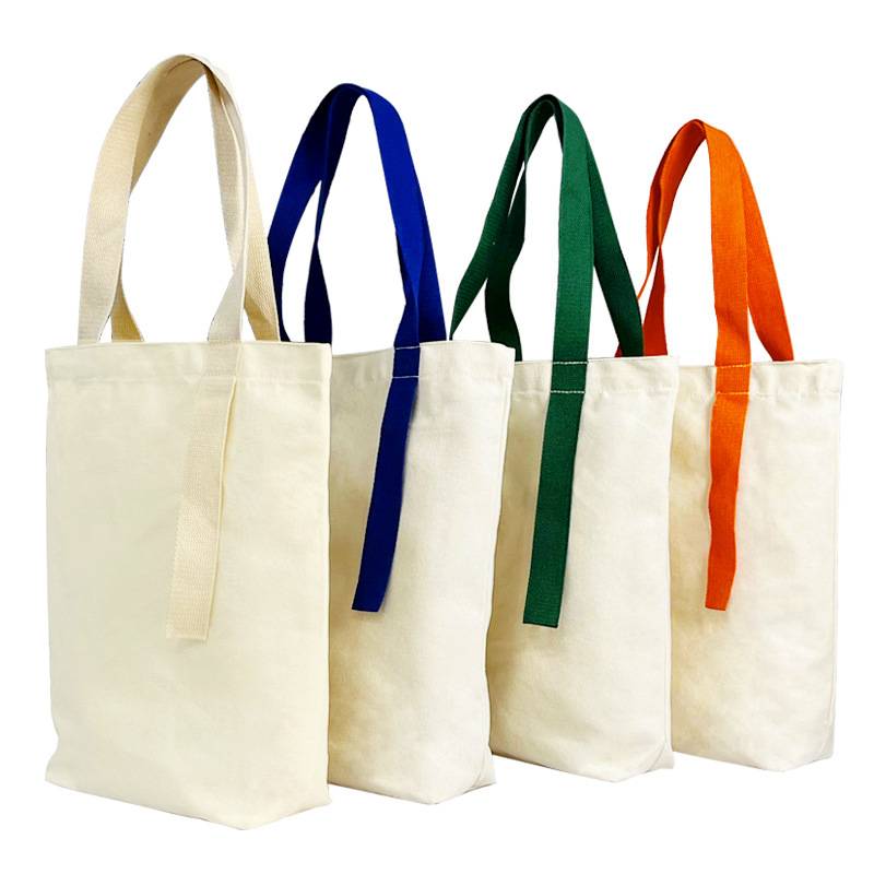 canvas dual colour bag for shopping