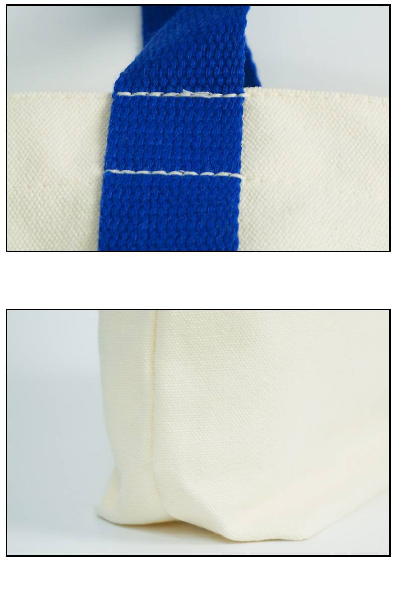 canvas bag reinforced stitching