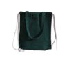 custom logo canvas tote drawstring bag