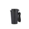black stainless steel coffee cup