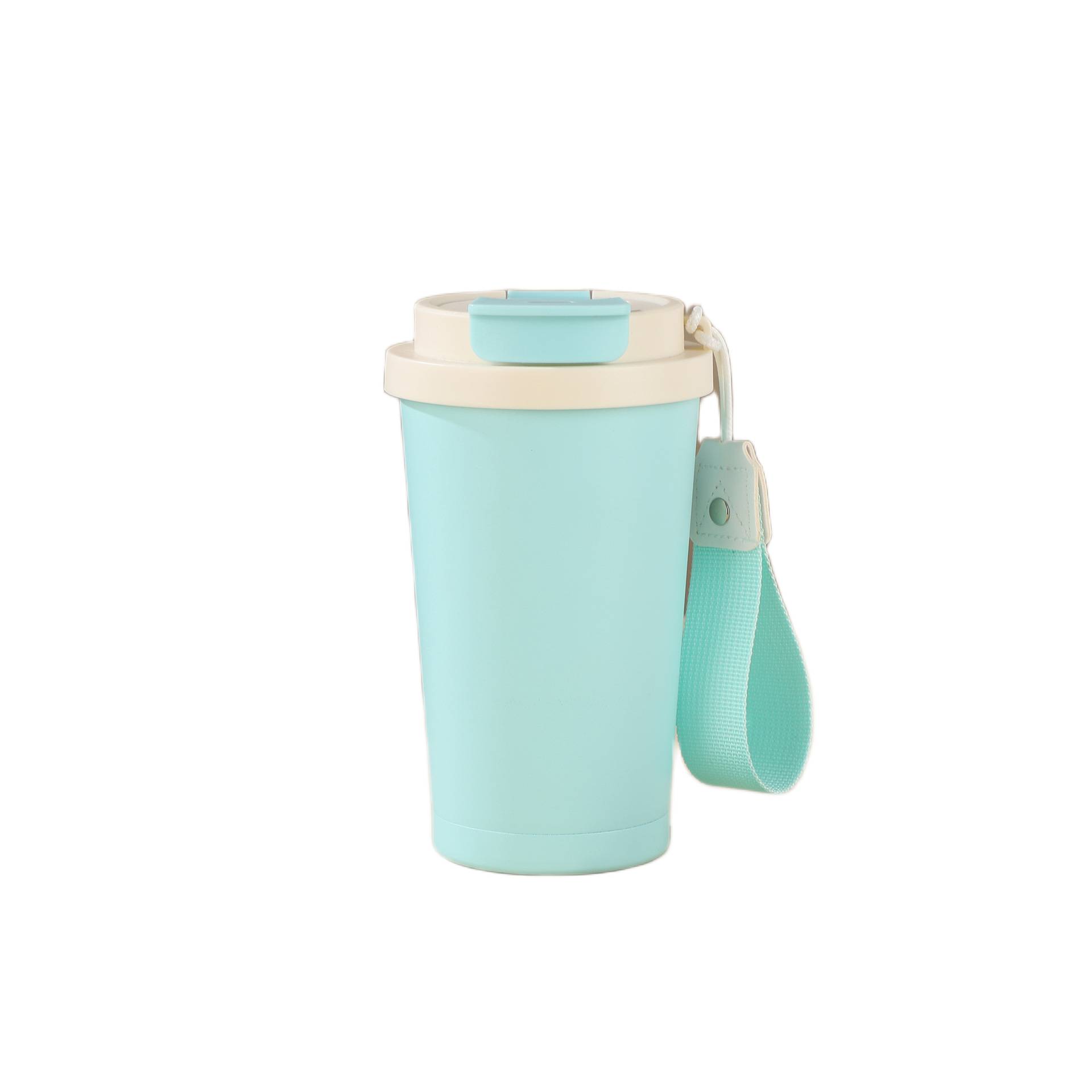 sky blue stainless steel coffee cup