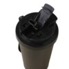 stainless steel coffee cup lid top view