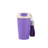 purple stainless steel coffee cup