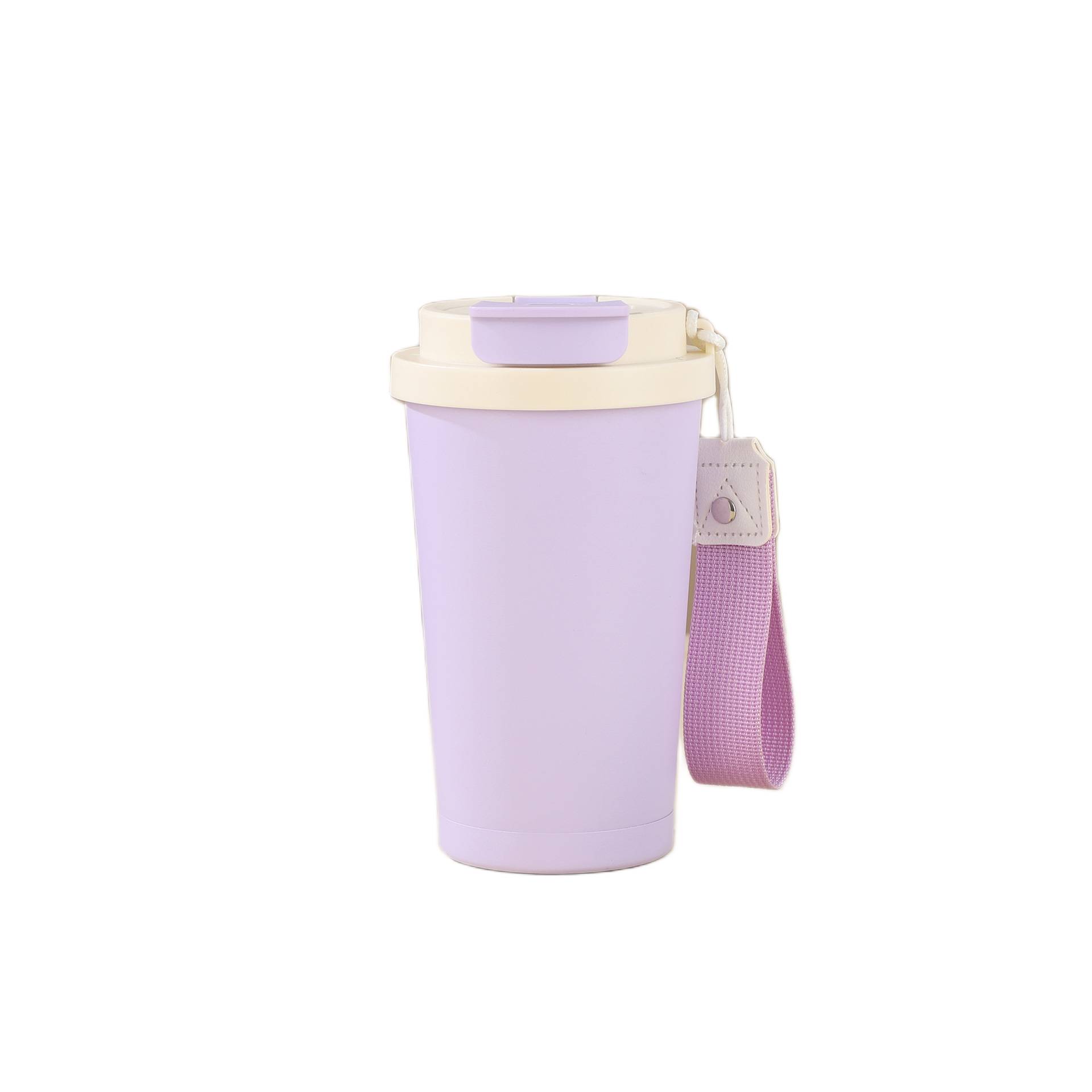 lilac stainless steel coffee cup