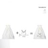 plain cotton drawstring bag and custom logo printed version
