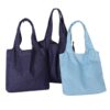 Custom logo printed canvas denim tote bag