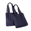 Dark blue canvas denim tote bag for corporate gifts