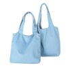 Light blue canvas denim tote bag for branding